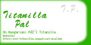 titanilla pal business card